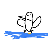 penguin sliding drawing by guest-c7j8zqb8w in Artbitrator