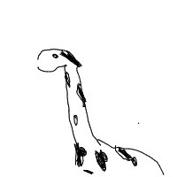 giraffe with scarf drawing by guest-q42ztng8b in Artbitrator