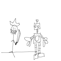 pirate vs robot drawing by guest-aljtogpw1 in Artbitrator