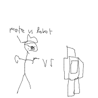 pirate vs robot drawing by guest-bv3gv5fcf in Artbitrator