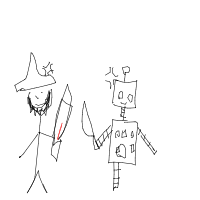 pirate vs robot drawing by guest-intzs36lt in Artbitrator