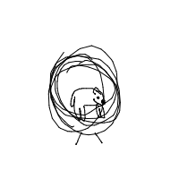 hamster on wheel drawing by guest-2sctc2zt0 in Artbitrator