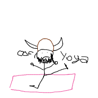 viking at yoga class drawing by guest-kgf71f2zx in Artbitrator