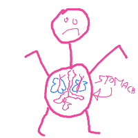 butterflies in stomach drawing by guest-m3qirtcsm in Artbitrator