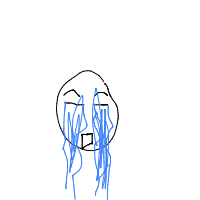 crying face drawing by guest-u2hvj6tlq in Artbitrator