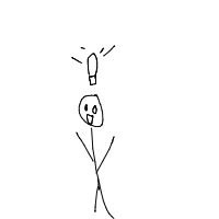 light bulb moment drawing by guest-qhf03ct9u in Artbitrator