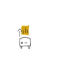 bread in toaster ejecting drawing by guest-ifizjfr16 in Artbitrator