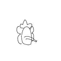 elephant with a hat drawing by monica in Artbitrator
