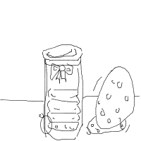 last cookie in jar drawing by crazylilsis in Artbitrator