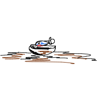 fish in bowl drawing by tenured22 in Artbitrator
