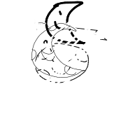 moon smiling drawing by guest-syguf1nmt in Artbitrator
