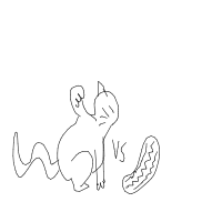 cat vs cucumber drawing by nopalus in Artbitrator