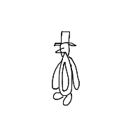 penguin with a hat drawing by jonisss in Artbitrator