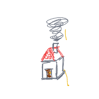 house with chimney drawing by guest-iy2lppwct in Artbitrator