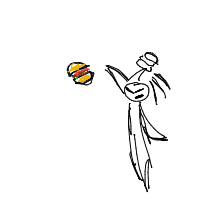 throwing food drawing by guest-iy2lppwct in Artbitrator