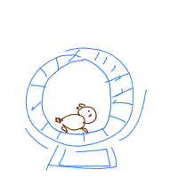 hamster on wheel drawing by guest-pyzmiiy6x in Artbitrator