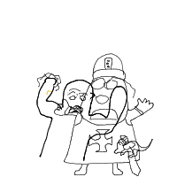 knight afraid of mouse drawing by guest-kgg2yxe66 in Artbitrator