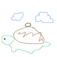 shy turtle drawing by guest-wq9artur4 in Artbitrator