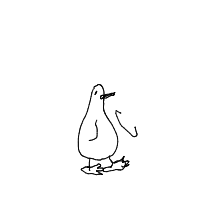 excited penguin drawing by pebble in Artbitrator