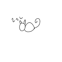 sleeping cat drawing by andresizquierdo in Artbitrator