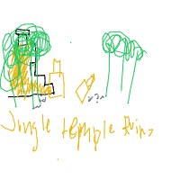 jungle temple ruins drawing by lpz17 in Artbitrator