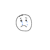 sad face drawing by donluismi in Artbitrator
