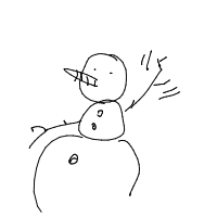 waving snowman drawing by guest-silvvlt2h in Artbitrator