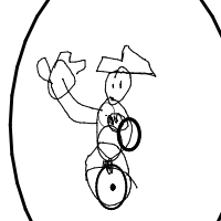 waving snowman drawing by guest-8g0skr0im in Artbitrator