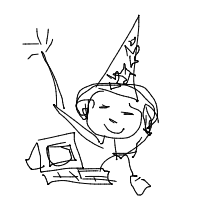 wizard tech support drawing by rhaspodic_artist in Artbitrator
