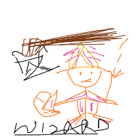 wizard tech support drawing by chotibubu in Artbitrator
