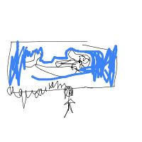 mermaid at aquarium drawing by guest-sz576chci in Artbitrator