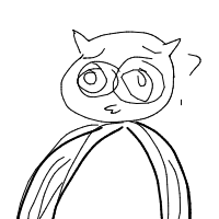 confused owl drawing by marianamatilda in Artbitrator