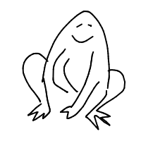 happy frog drawing by marianamatilda in Artbitrator