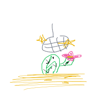 dancing cactus drawing by guest-rrv3yrx31 in Artbitrator