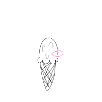 ice cream cone drawing by guest-85ssa0jss in Artbitrator