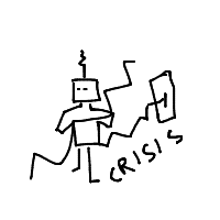 robot having existential crisis drawing by guest-dhx212rrd in Artbitrator