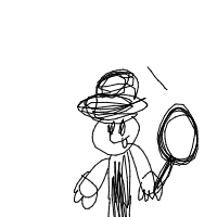 detective with magnifying glass drawing by guest-0wsd6zwag in Artbitrator