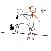 person falling over drawing by guest-91vt20dbt in Artbitrator