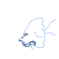 grumpy fish drawing by kakipupi in Artbitrator