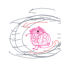 hamster on wheel drawing by kakipupi in Artbitrator