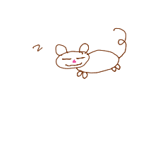 sleeping cat drawing by hhoughn in Artbitrator