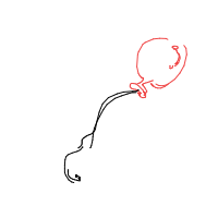 balloon floating away drawing by guest-i72y8lsx9 in Artbitrator