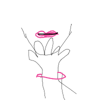 hand on chin drawing by guest-67d5m56x0 in Artbitrator