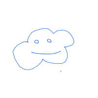 cloud with face drawing by suryansh in Artbitrator