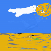 seagull stealing chips drawing by kakipupi in Artbitrator