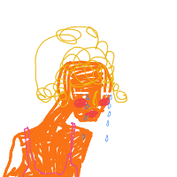 crying face drawing by kakipupi in Artbitrator