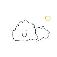 cloud with face drawing by guest-r1x3le3xw in Artbitrator