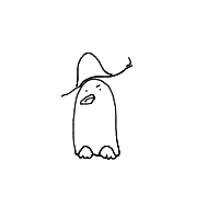 penguin with a hat drawing by guest-e3ajuv01l in Artbitrator