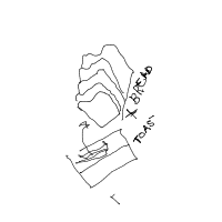 bread in toaster ejecting drawing by guest-slm1droew in Artbitrator