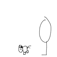 dog waiting at door drawing by guest-m5zpbkn2y in Artbitrator